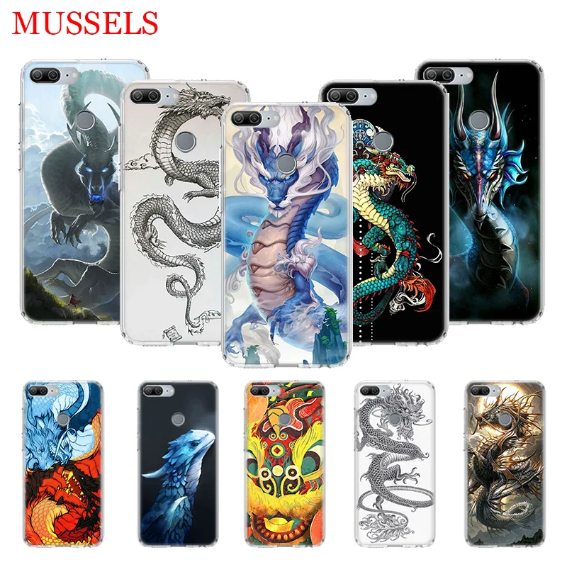 

Chinese Dragon TPU Phone Cases for Huawei Honor 8X 20 9 10 Lite 8A 10i 20i 8S V20 Y5 Y6 Y7 Y9 2019 Coque Cover Capa