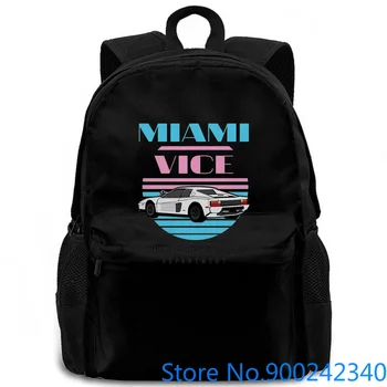 

Divertente Uomo Maglietta Con Stampa Vintage Anni 80 Miami Vice Tuned Brand women men backpack laptop travel school adult