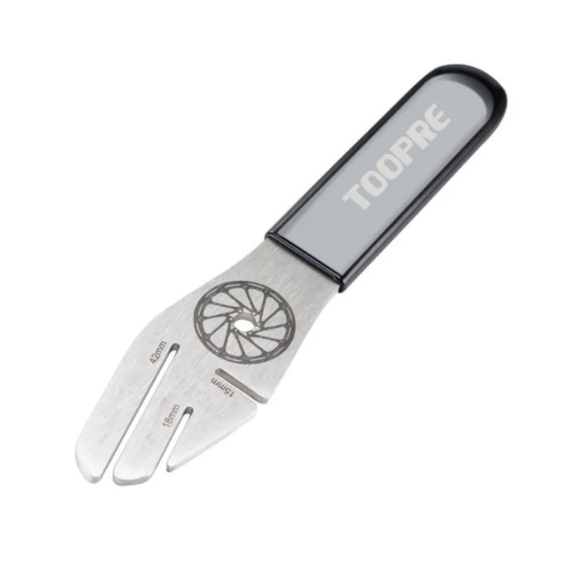 

2020 2020-1 Stainless Steel Durable Bicycle Brake Disc Wrench Rotor Truing Repair Tool Anti-slip Rubber Handle Bike Accessories