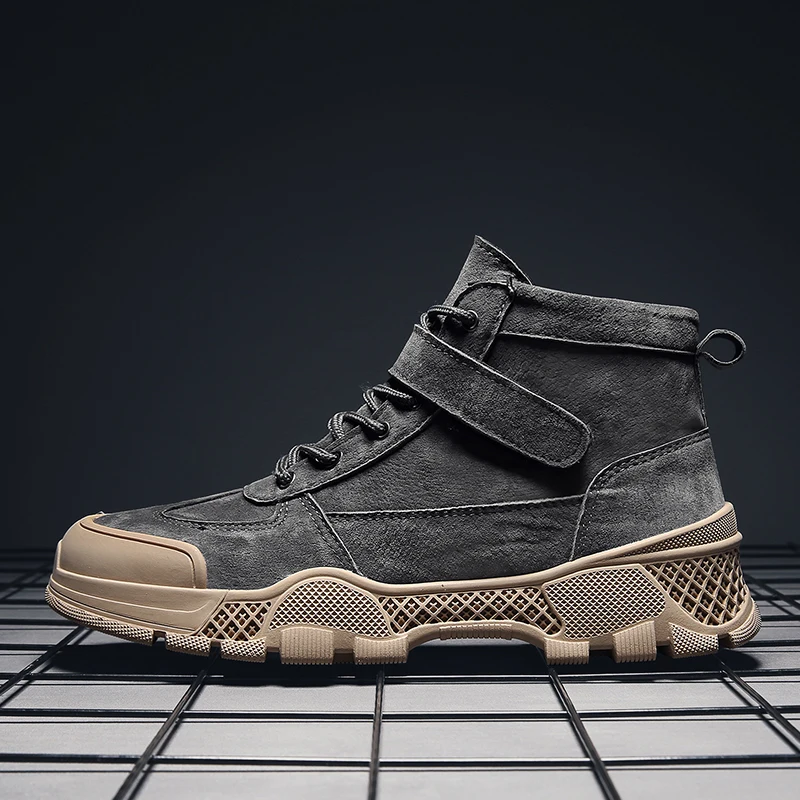 Модные мужские повседневные ботинки; уличные кроссовки martin; ботильоны; zapatillas hombre; Высококачественная кожаная мужская обувь; chaussure homme