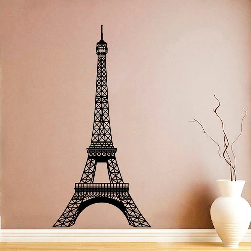 The Eiffel Tower Vinyl Sticker French Interior Design Paris Decoration Tour Wall Decal Living Room Decor A751 | Дом и сад