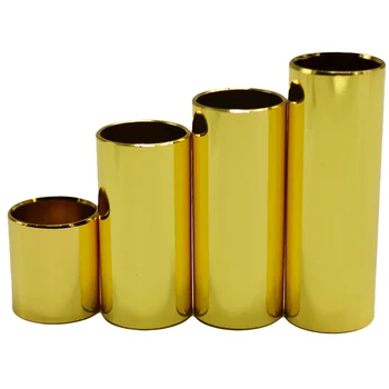 

1 Set of 4pcs Electric Guitar Slide Bar Finger Cover Stainless Steel Glide Bar Gaurd Guitar Accessories (7cm 6cm 5.1cm 2.8cm for