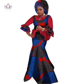 

2020 Autumn Skirt Set African Designed Traditional Print Clothing Plus Size Skirt Set Women's Clothing African Prints 5xl WY2722