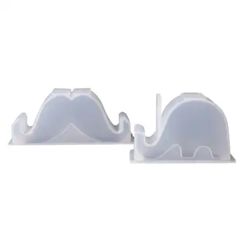 

DIY Crystal Epoxy Mould Mobile Phone Stand Molds Table Office Decor Making Mold