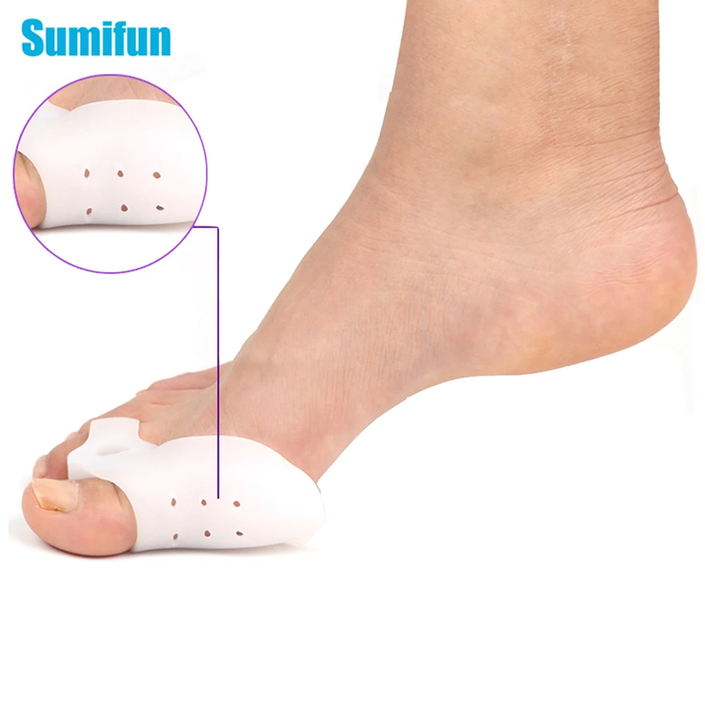 2pcs Big Toe Corrector Straightener Breathable Thumb Valgus Protector