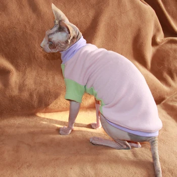 

Sphinx Hairless Cat Clothes Devin Cat Winter Clothes 100% Cotton Soft Sweater Winter Sweater