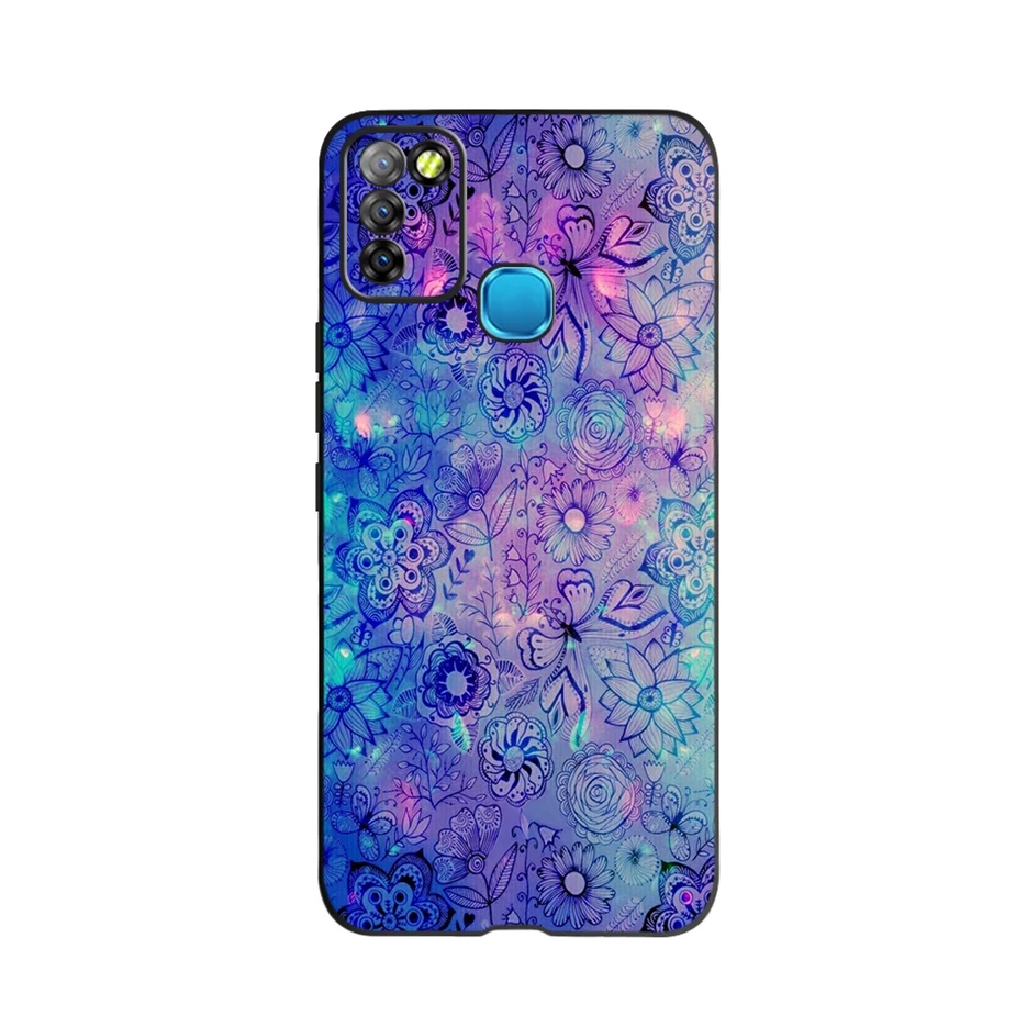 phone purse For Infinix Smart 5 Case X657 X657C Beautiful Flower Butterfly Soft Silicone Phone Cases For Infinix Smart 5 Smart5 Cover Fundas mobile flip cover Cases & Covers