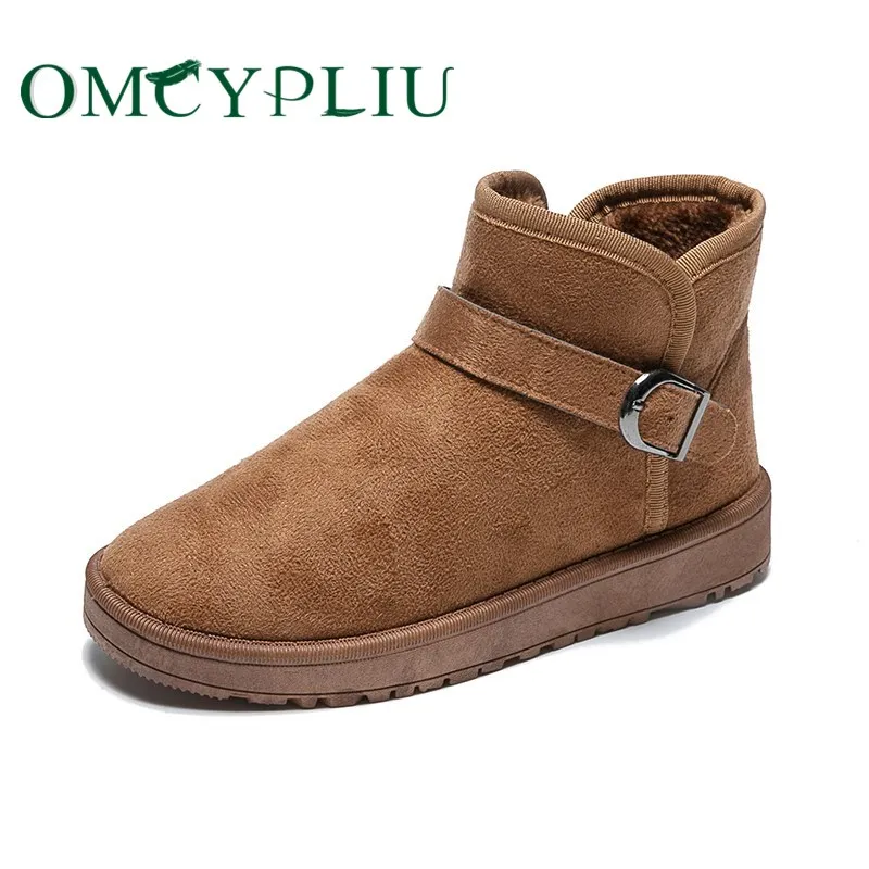 

Snow Boots Women Fashion Booties 2019 Winter Ankle Boot Black Plus Size Ladies Platform Shoe Woman Cotton Shoes Botines Mujer