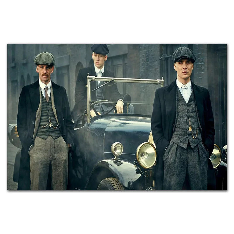MQ3568 Горячая Peaky blinds Cillian Murphy США ТВ-шоу серия сезон художественный плакат Шелковый Холст украшение дома Настенная картина печать - Цвет: Светло-зеленый