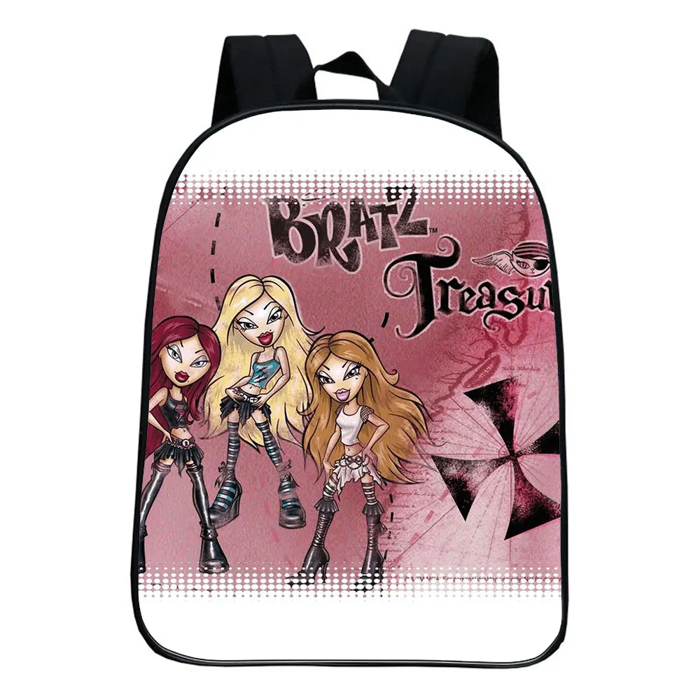 Bratz Backpack Children Funny Mini Cartoon Kindergarten Rucksack Baby Boys Girls Kids Anime Knapsack Mochila 12 Inches