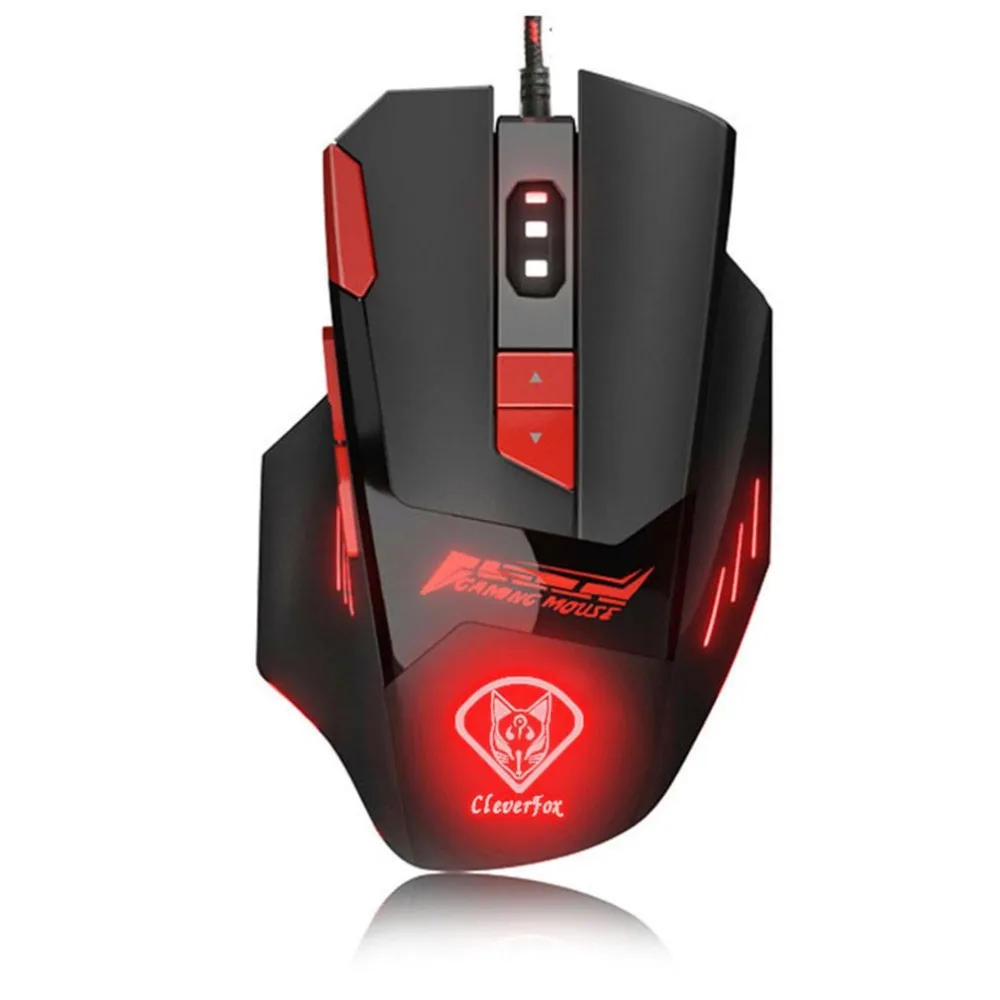 8D USB Wired 7-speed Game Mouse Ergonomic Design Mute Colorful Light Gaming Mouse