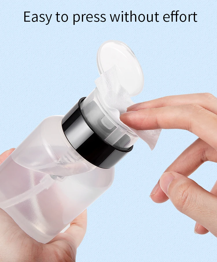 1 шт., 250 мл, для дизайна ногтей, пустая пластиковая бутылка для снятия лака, спиртовой пресс, дозатор для откачки, УФ-гель для дизайна ногтей, инструмент для чистки маникюра