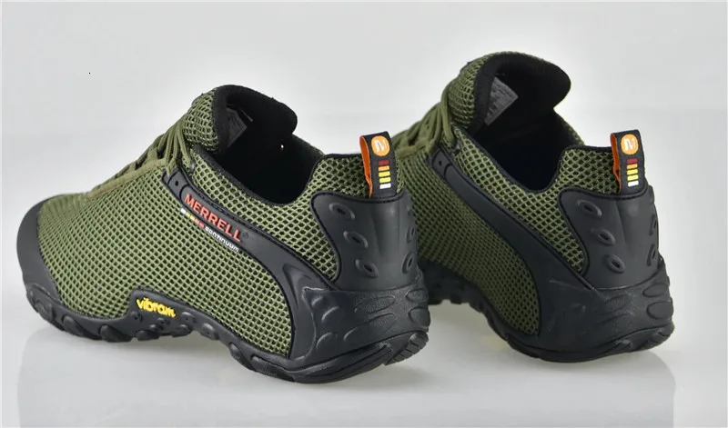 2021 New Merrell Men's Camping Outdoor Hiking Shoes Army Green Color Mesh Upper Mountaineer Climbing EUR 39 46|Tennis Shoes| - AliExpress