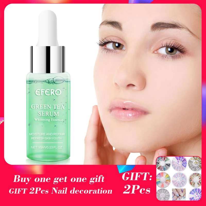EFERO green tea Сыворотка для лица коллагеновый крем сыворотка с пептидами масло-контроль лифта для очистки пор и отбеливания увлажняющая эссенция уход за кожей