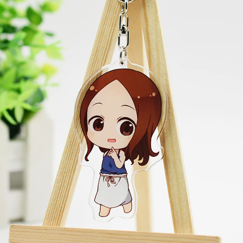 Аниме Teasing Master Takagi-san Takagi Nishikata фигурка Косплей двухсторонний акриловый брелок Подвеска для ключей рождественские подарки