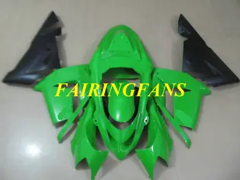 

Injection mold Fairing Body kit for KAWASAKI Ninja ZX10R 04 05 ZX 10R 2004 2005 ABS Green black Fairings bodywork+gifts KE17