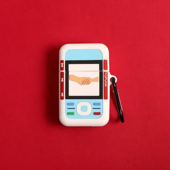 

3D Classic Retro Mobile Phone Modeling Shockproof Headphone Case For Apple Airpods 1/2 Silicone Protection Earphone Cover Cases