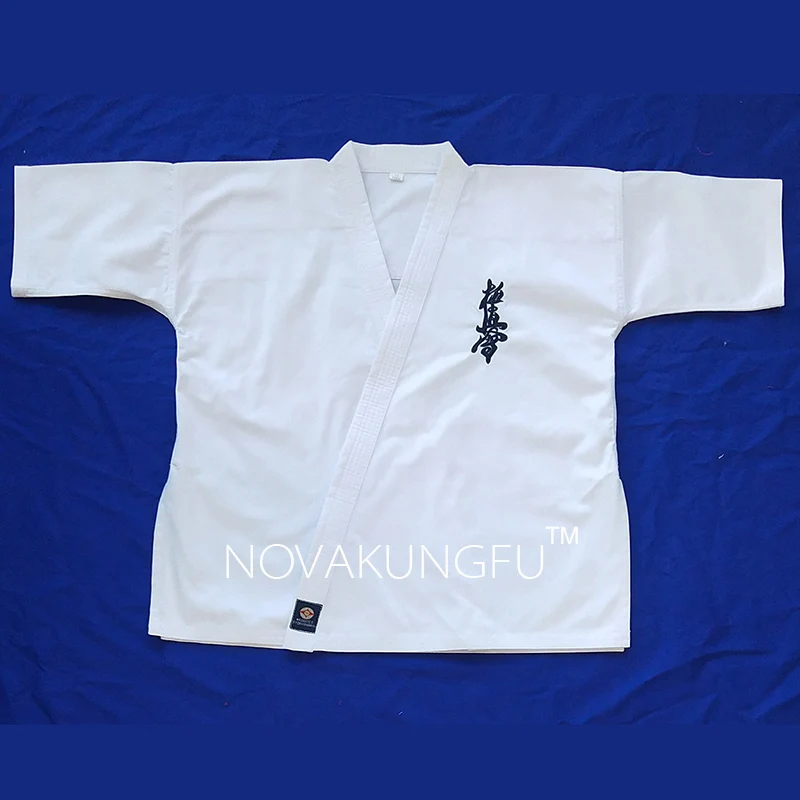 Uniforme de Karate, poliéster, algodón, grueso, lona de entrenamiento, traje de competición