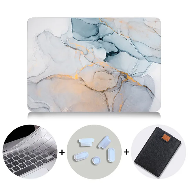 MB02 MTT мраморный чехол для Macbook Air Pro retina 11 12 13 15 16 дюймов, чехол для ноутбука mac book Pro 13,3 15,4 с сенсорной панелью - Цвет: MB02