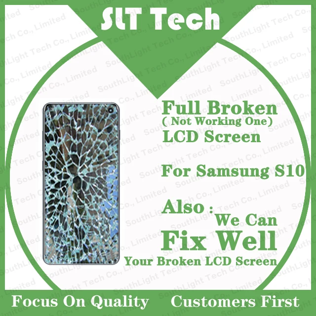 ЖК-дисплей для Samsung Galaxy S10 G973F оригинальный AMOLED сенсорный экран полный сломанный