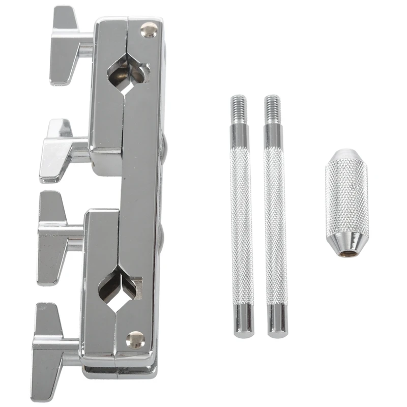 

1Pcs Iron Connecting Clamp Holder Bracket Rod Percussion Drum Set for Cowbell Accessory Drum Set Professional