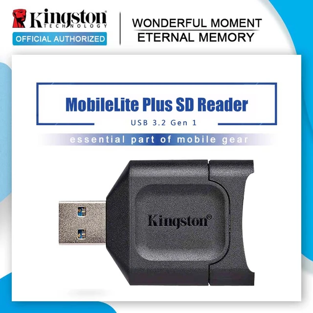 Kingston USB 3.2 Gen 1 SD Card Reader MobileLite Plus SD Reader SDHC/SDXC UHSII Memory Card USB