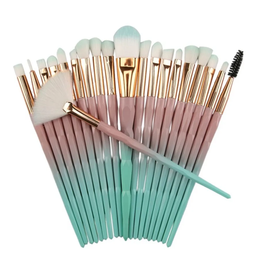 Набор кистей для макияжа тени век подводка глаз макияж кисть бровей тональная