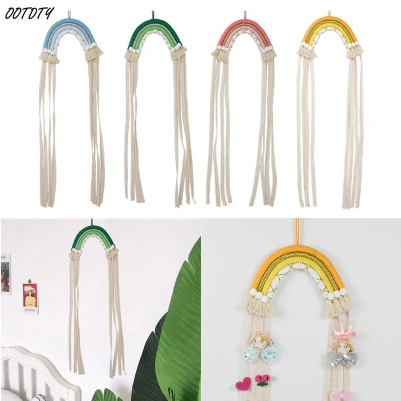 Rainbow Children Hair Clips Storage Holder Hanger Hanging Wall Headwear