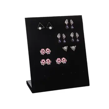 

Velvet L Shaped Slots Ring Display Storage Organizer Holder