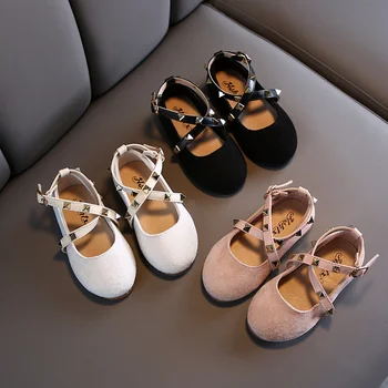 

Cross straps Suede Girls Shoes Rivets Children Shoes Kids flat Sneaker Beige Pink For 1-6 Year baby New Fashion Sandals New Hot
