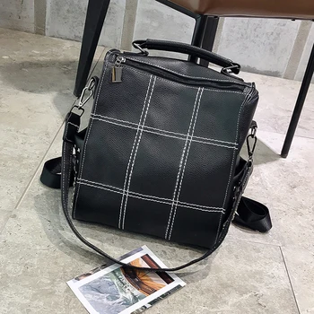 

MICKY KEN Men and women leisure travel backpack PU backpack A01