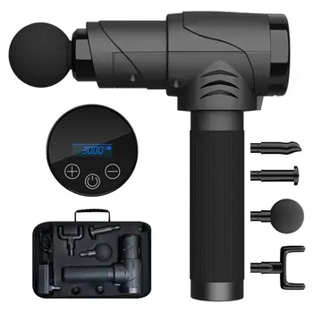 

New LCD Display Fitness Massage Gun Deep Tissue Percussion Muscle Massager For Muscle Soreness Relieves Handheld Massage Gun