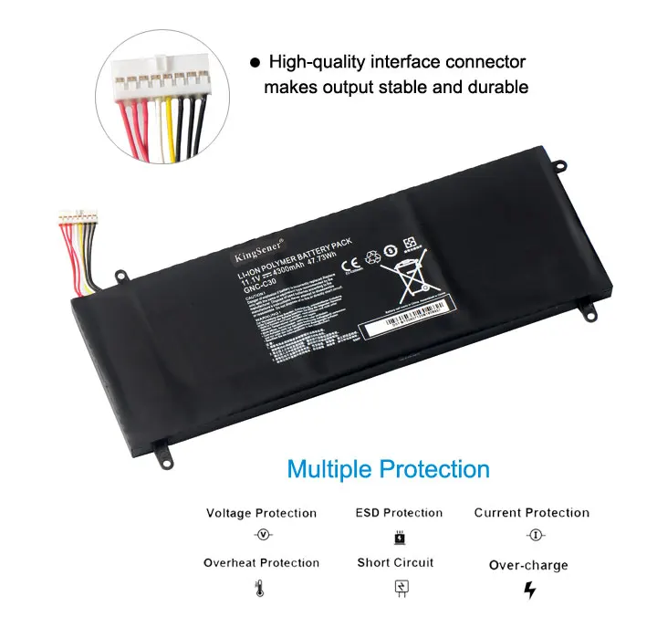 Kingsenr Gnc-c30 Bateria do Portátil para Gigabyte 14 P34g v1 v2 U2442 U2442n U2442s U2442v U24 U24f U24t U2442t U2442d U2442f Series - Imagem 5