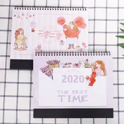 2020 детская память настольная стоящая рулонная бумага календарь Памятка ежедневное расписание стол планировщик Годовая программа