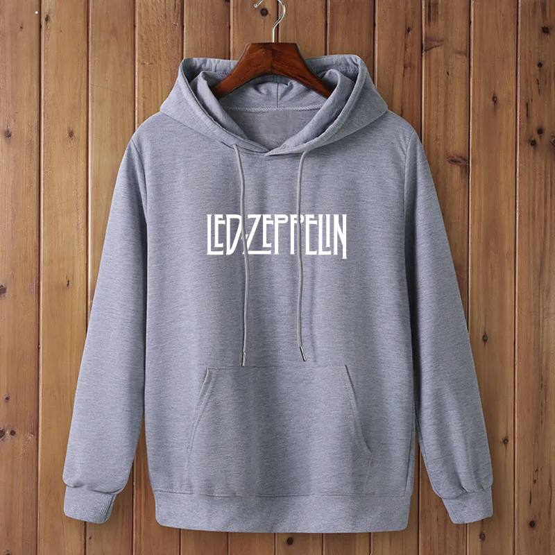 Модный светодиодный Свитшот Led Zeppelin одежда толстовка с капюшоном для мужчин осень зима хип хоп с капюшоном