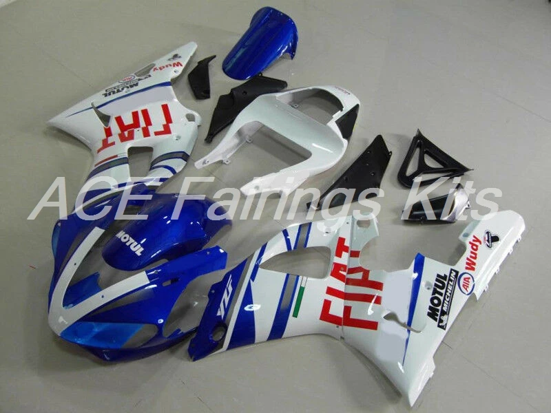 Топ литья под давлением ABS Полный обтекатели комплект подходит для Yamaha YZF-R1 YZF1000 R1 00 01 2000 2001 обтекатель комплект кузова красный синий