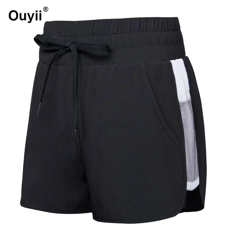 Новинка Йога Фитнес короткие женские тренажерный зал Йога быстросохнущая дышащая Спортивная Одежда Бег Бодибилдинг Drawstring талия для похудения шорты