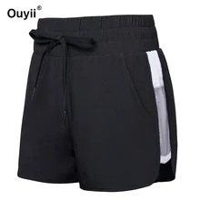 Новинка Йога Фитнес короткие женские тренажерный зал Йога быстросохнущая дышащая Спортивная Одежда Бег Бодибилдинг Drawstring талия для похудения шорты