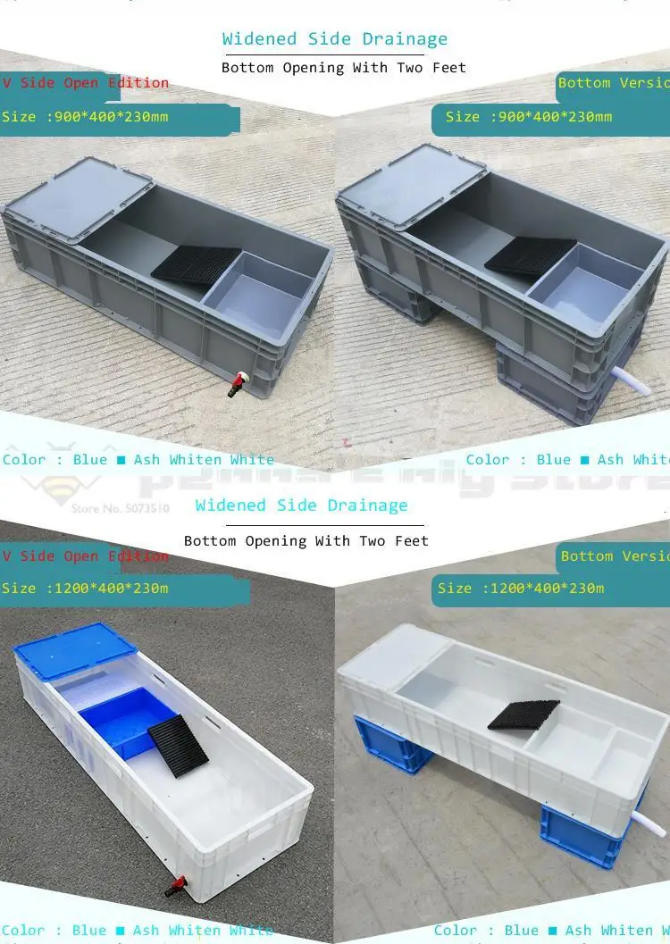 Turtle Tank Landscaping Ecological Large-scale Special Breeding Box Turtle Tank with Drying Platform Aquarium Water Tank