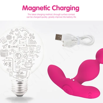 Silicone Anal Plug Wireless Remote Control Vibrator Butt Beads Anus Masturbator Male Prostate Massage Sex Toys for Woman and Man 3