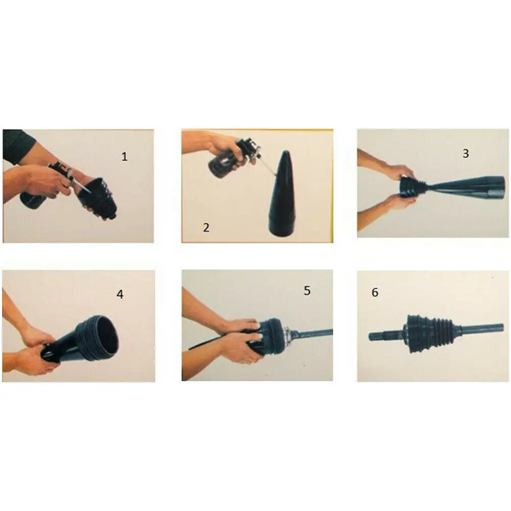 Car Accessories Silicone Constant Speed CV Boot Joint Dust Kit Cover Ball Round Clamp 4PC cv boot clamps axle boot clamps cv boot dust cover