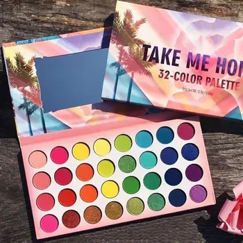 

32 Colors Lasting Pearlescent Matte Eye Shadow Palette Makeup Beauty Cosmetic
