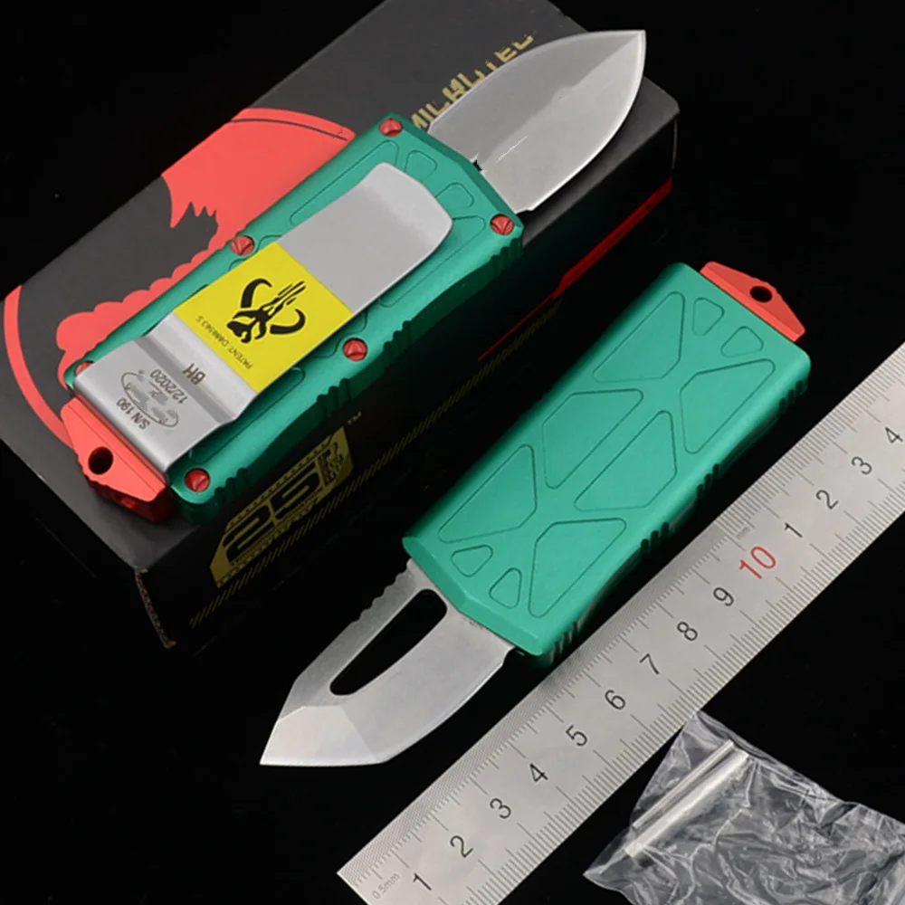 JUFULE Made Mini MT2021 Bounty Hunter Aluminium handle Steel Blade Survival EDC camp hunt outdoor kitchen Tool Key Utility knife