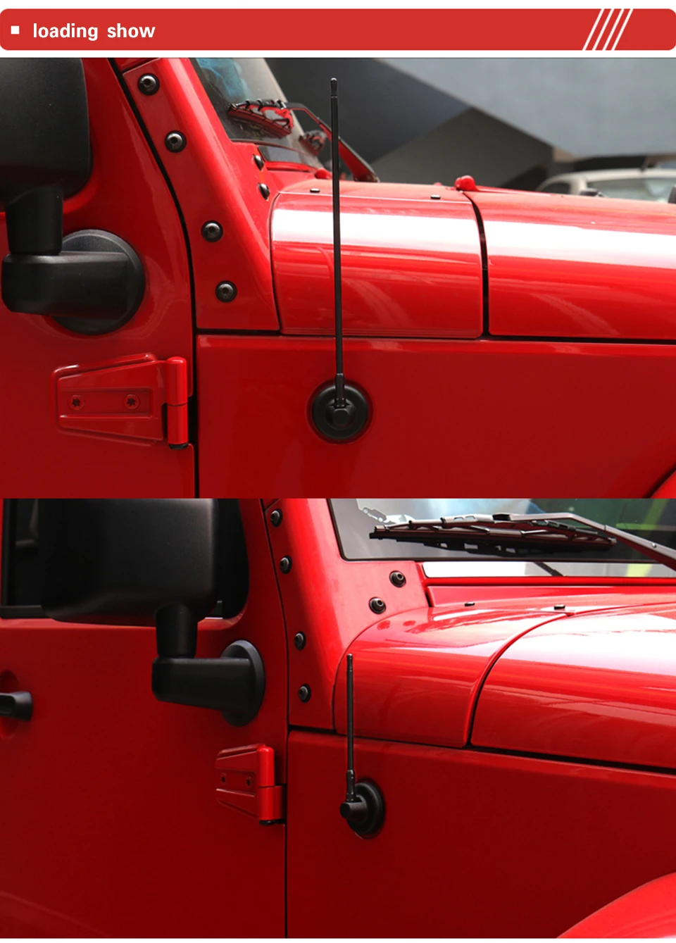 BAWA автомобильные металлические антенны для Jeep Wrangler JK 2007- 3 цвета 17 см 33 см AM FM радио антенны для Jeep Wrangler JL