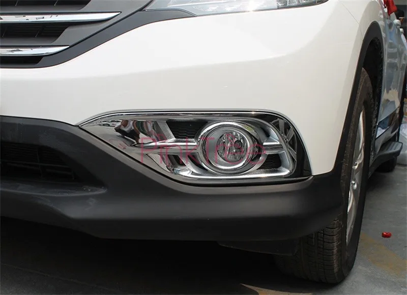 Для Honda CR-V CRV 2012 2013 ABS хромированный передний противотуманный светильник, накладка, аксессуары для стайлинга автомобилей