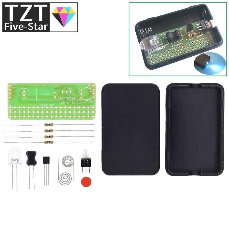 Tzt Wholesale Price 1 Set Fla1 Simple Flashlight Kit Diy Module 1.5v