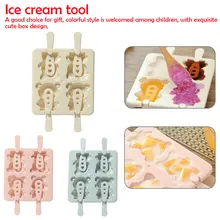DIY Инструменты для мороженого стильная футболка с изображением персонажей видеоигр форма для изготовления мороженого 4 Медведь узор льда лоток ванны форма для мороженого Кухня