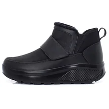 Черный спортивный костюм для женщин, зимняя Уличная обувь для снега, сохраняющая тепло, с пухом, для фитнеса, zapatillas mujer Deportiva, для женщин, размер 42