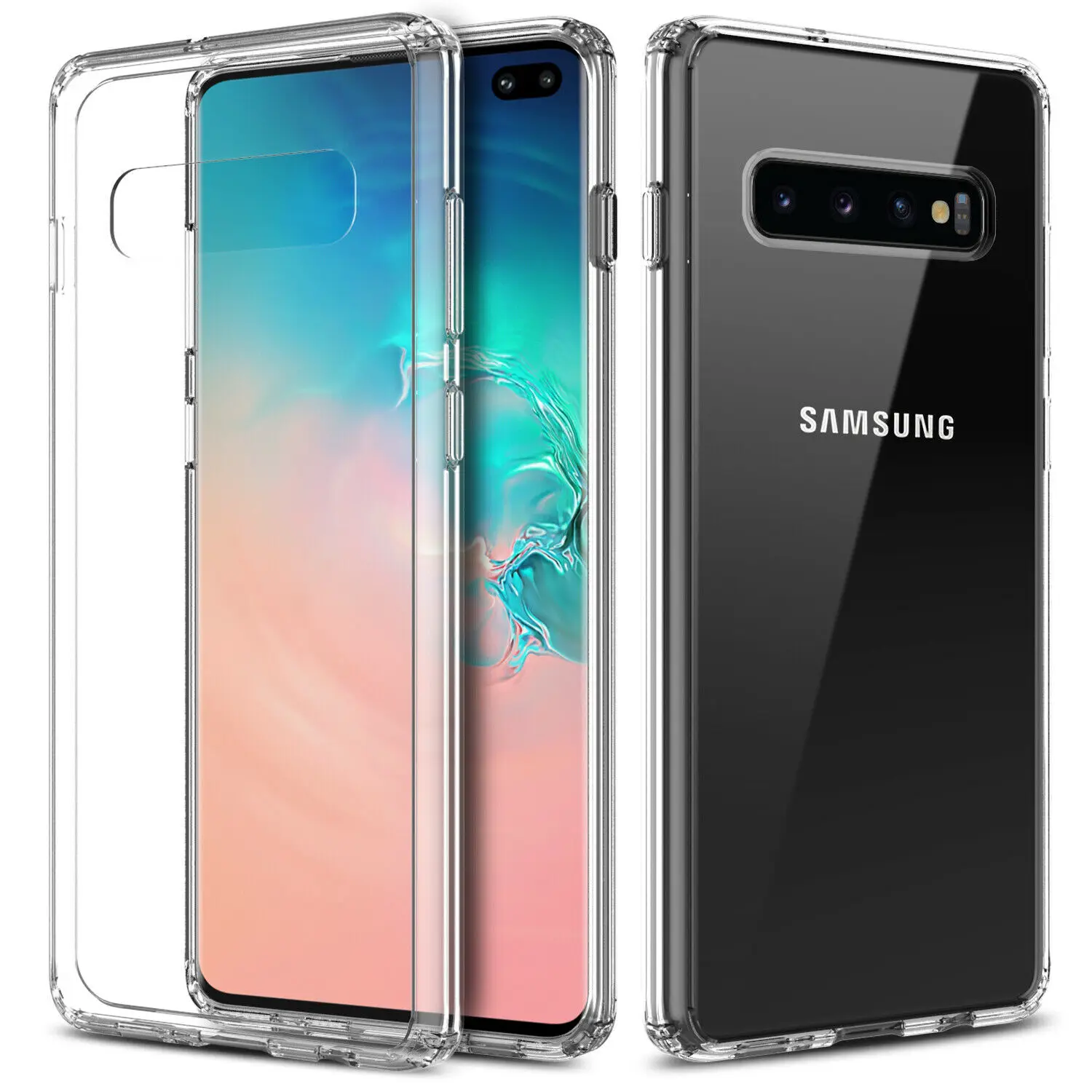 Для samsung Galaxy Note 10 Pro S10 Plus S10e s10 5G Гибридный Бампер прозрачный термополиуретан ударопрочный воздушный прозрачный силиконовый чехол