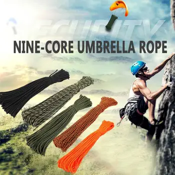 

Diameter 4mm Nylon Outdoor Camping Cord Heavy Load Tent Rope Water Reflective Wear Resistance Strong Parachute Rope Mountain